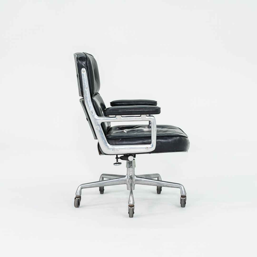 1968 Time Life Executive Desk Chair, Model 3474 by Charles and Ray Eames for Herman Miller in Black Leather with 5-Star Base 12+ Available