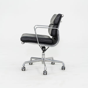 SOLD C. 2000s Herman Miller Eames Soft Pad Management Desk Chairs in Black Leather 12x Available