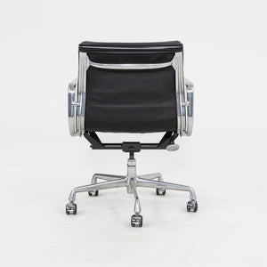 SOLD C. 2000s Herman Miller Eames Soft Pad Management Desk Chairs in Black Leather 12x Available