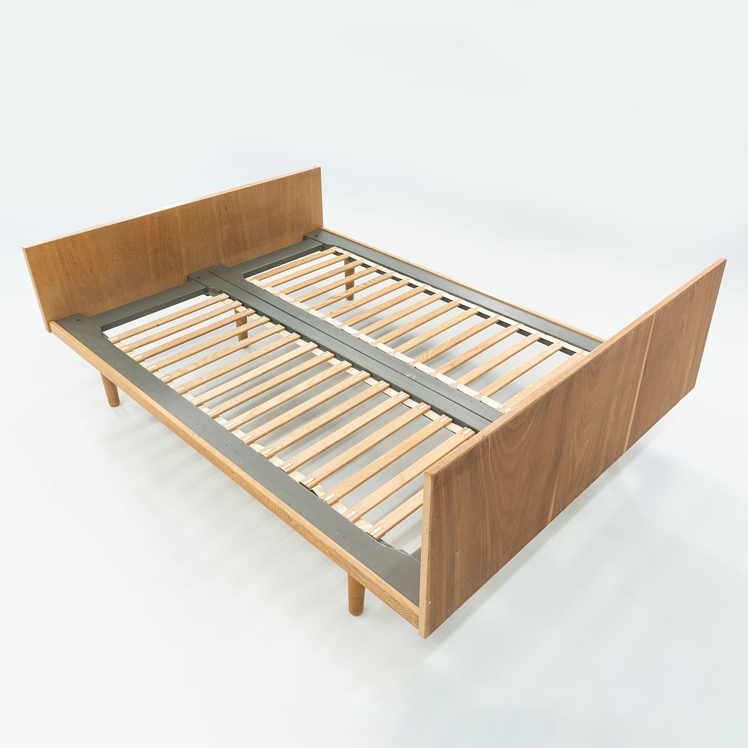 1960s Hans Wegner for Getama Full Size Bed Frame in Oak with Headboard and Foodboard