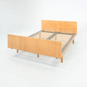 1960s Hans Wegner for Getama Full Size Bed Frame in Oak with Headboard and Foodboard