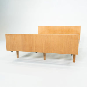 1960s Hans Wegner for Getama Full Size Bed Frame in Oak with Headboard and Foodboard