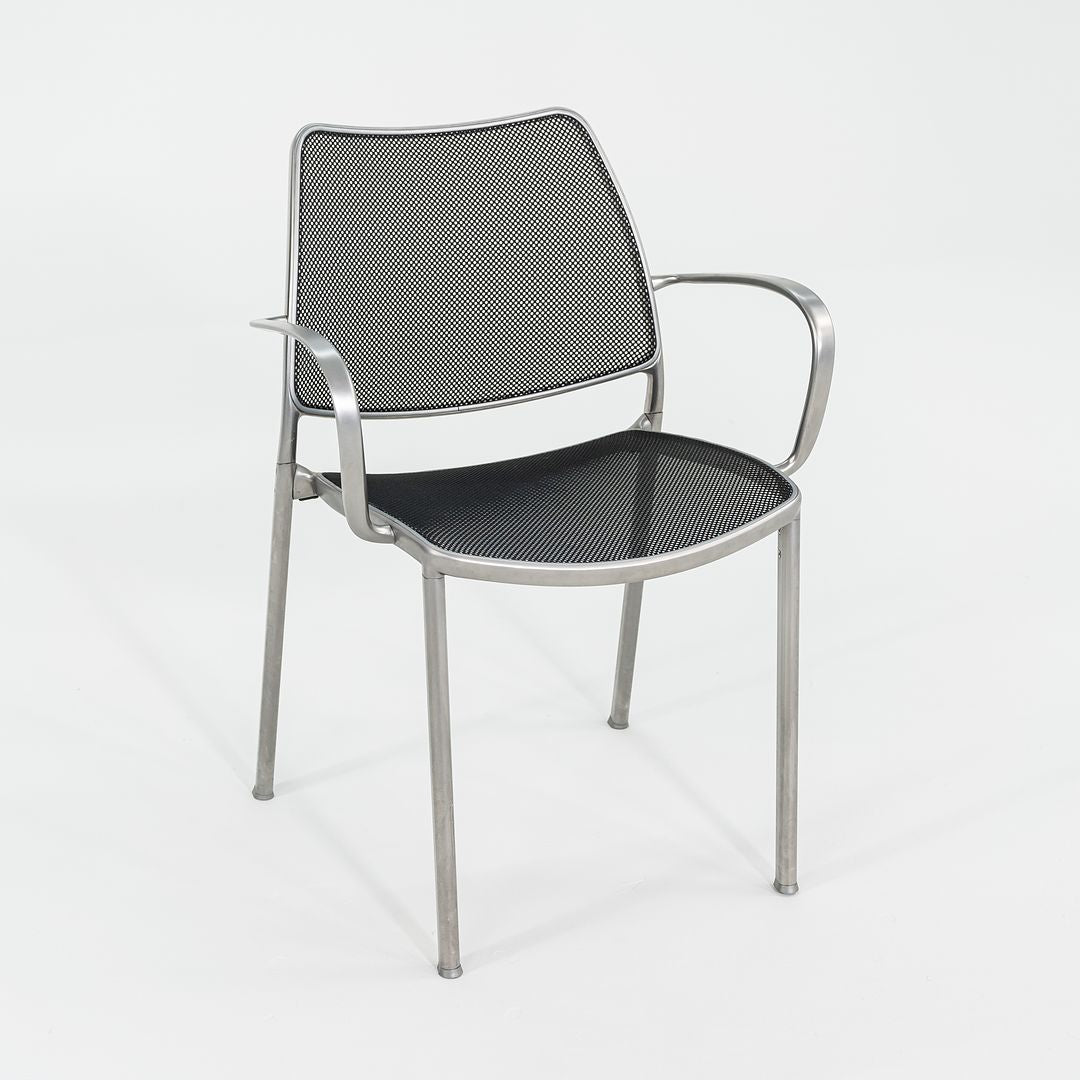 2010 Set of Six Gas Armchairs by Jesus Gasca for STUA in Aluminum and Mesh