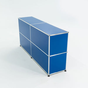 2000s USM Haller Blue 14x60x30 in E2 Credenza / Cabinet with 4-doors