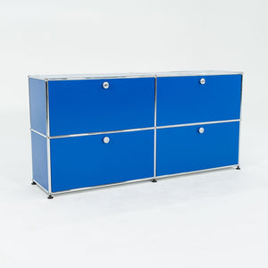 2000s USM Haller Blue 14x60x30 in E2 Credenza / Cabinet with 4-doors