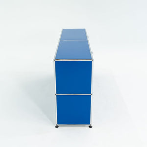 2000s USM Haller Blue 14x60x30 in E2 Credenza / Cabinet with 4-doors