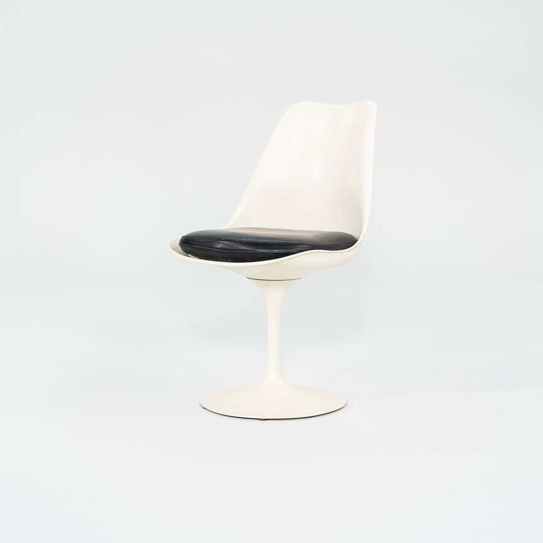 1972 Tulip Chair, Armless Model 151C by Eero Saarinen for Knoll Aluminum, Fiberglass, Paint, Vinyl, Foam