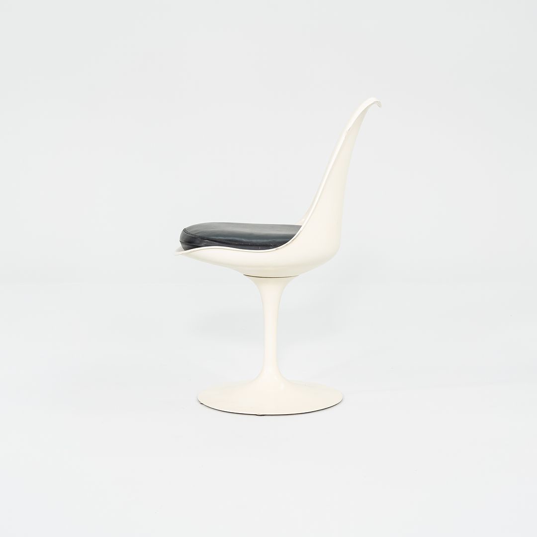 1972 Tulip Chair, Armless Model 151C by Eero Saarinen for Knoll Aluminum, Fiberglass, Paint, Vinyl, Foam