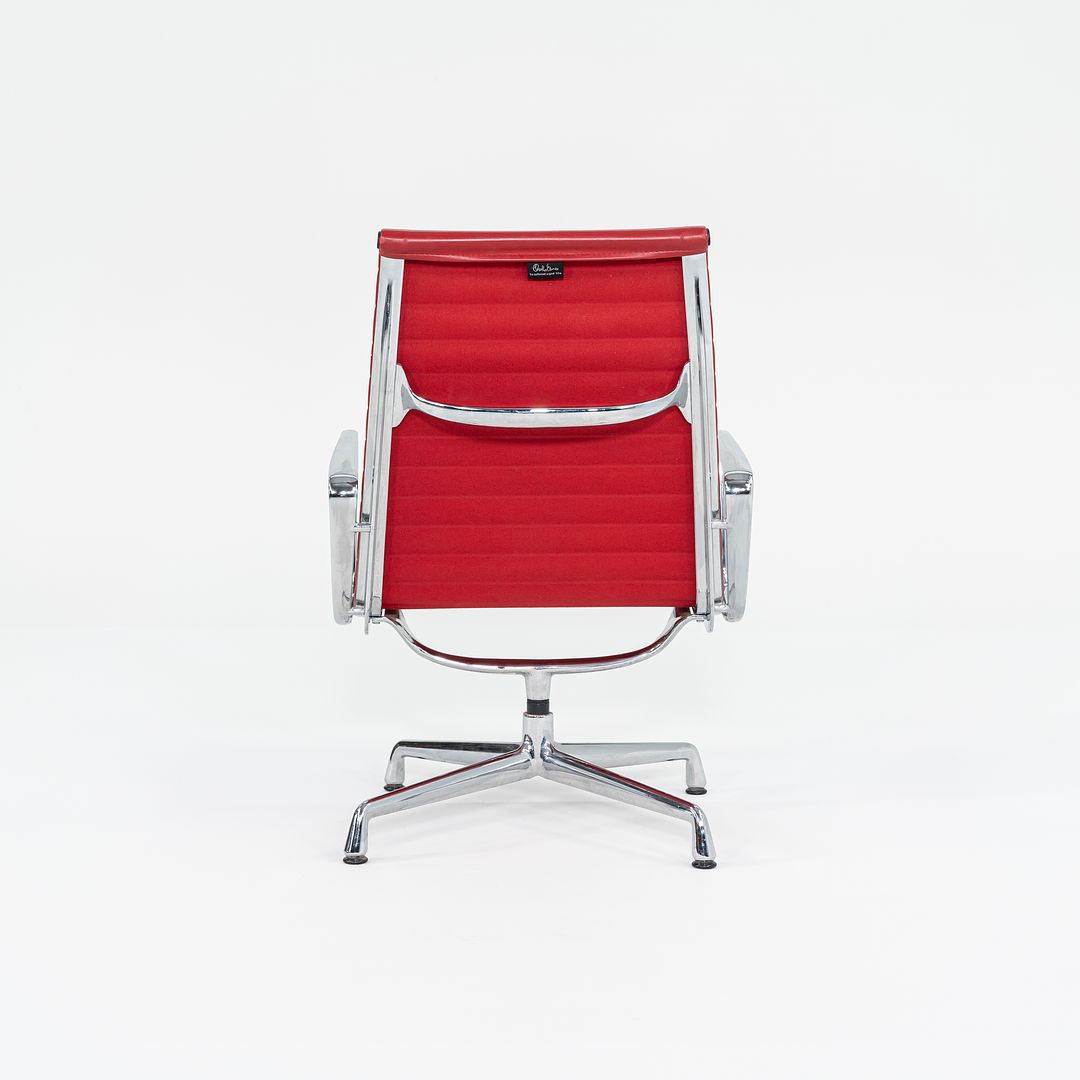 2004 Aluminum Group Lounge Chair, Model EA124 by Ray and Charles Eames for Vitra Aluminum, Leather, Padding, Plastic, Rubber