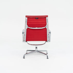 2004 Aluminum Group Lounge Chair, Model EA124 by Ray and Charles Eames for Vitra Aluminum, Leather, Padding, Plastic, Rubber