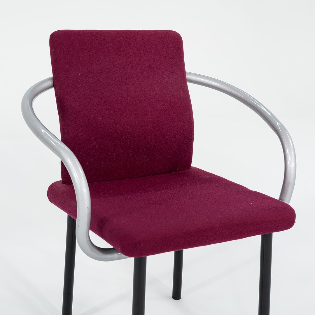 1995 Mandarin Chair by Ettore Sottsass for Knoll Steel, Foam, Padding, Wood, Plastic