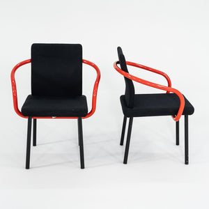 1990s Mandarin Chair by Ettore Sottsass for Knoll Steel, Foam, Padding, Wood, Plastic