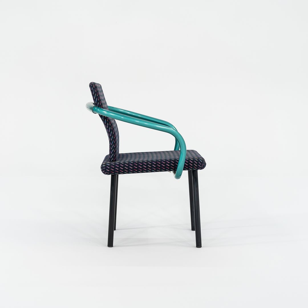 1990s Mandarin Chair by Ettore Sottsass for Knoll with Fabric Upholstery 2x Available