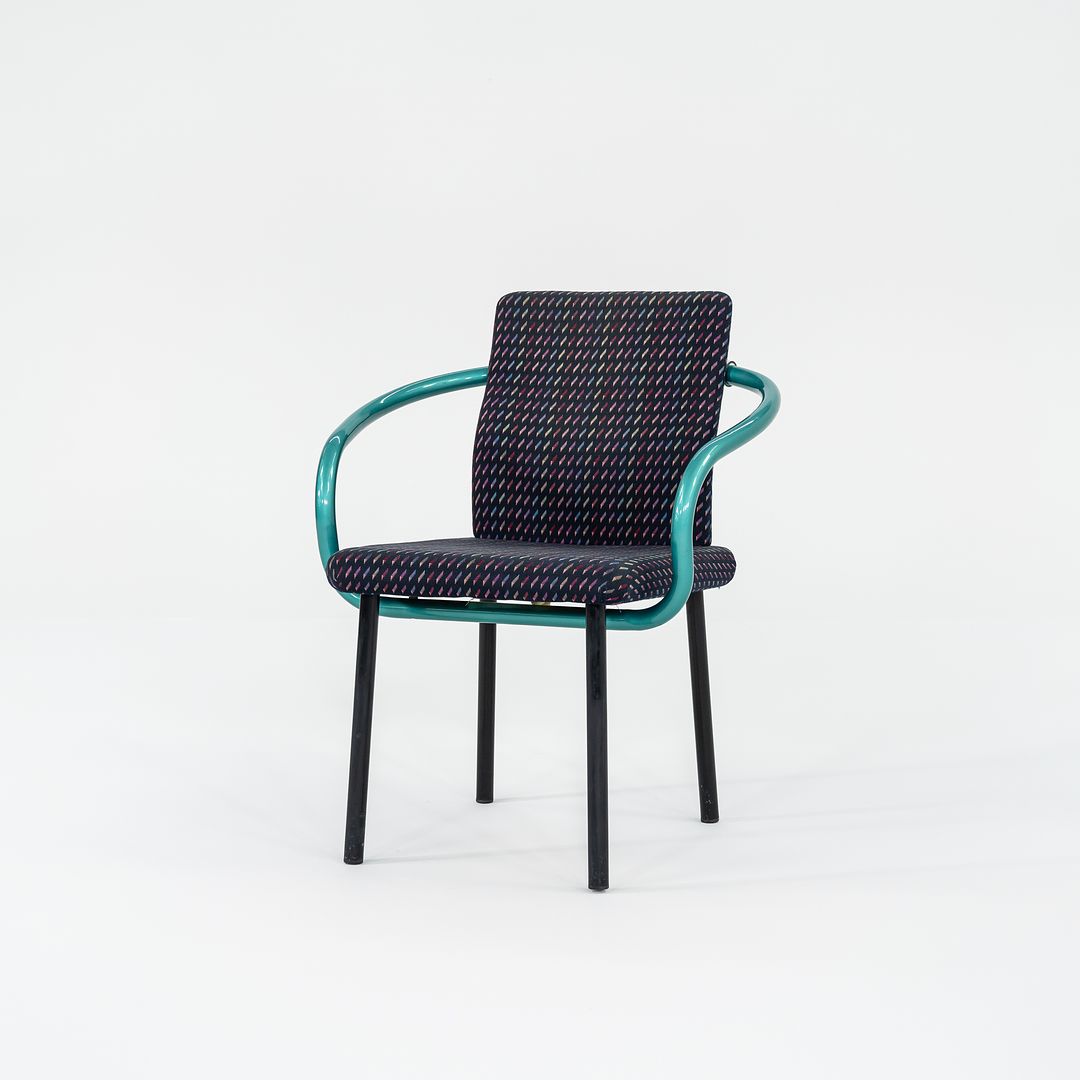 1990s Mandarin Chair by Ettore Sottsass for Knoll with Fabric Upholstery 2x Available