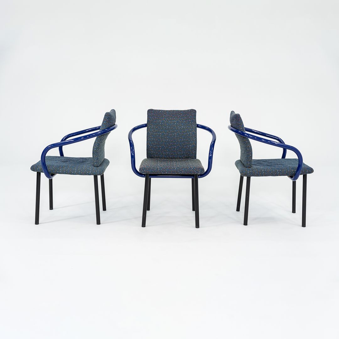 1993 Mandarin Chair by Ettore Sottsass for Knoll Steel, Foam, Padding, Wood, Plastic