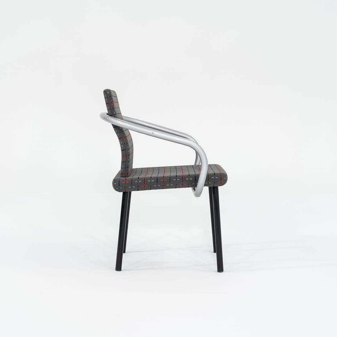 1990s Mandarin Chair by Ettore Sottsass for Knoll Steel, Foam, Padding, Wood, Plastic