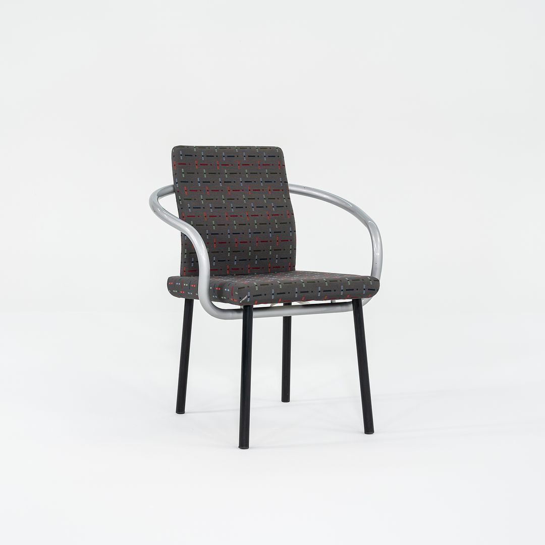 1990s Mandarin Chair by Ettore Sottsass for Knoll Steel, Foam, Padding, Wood, Plastic