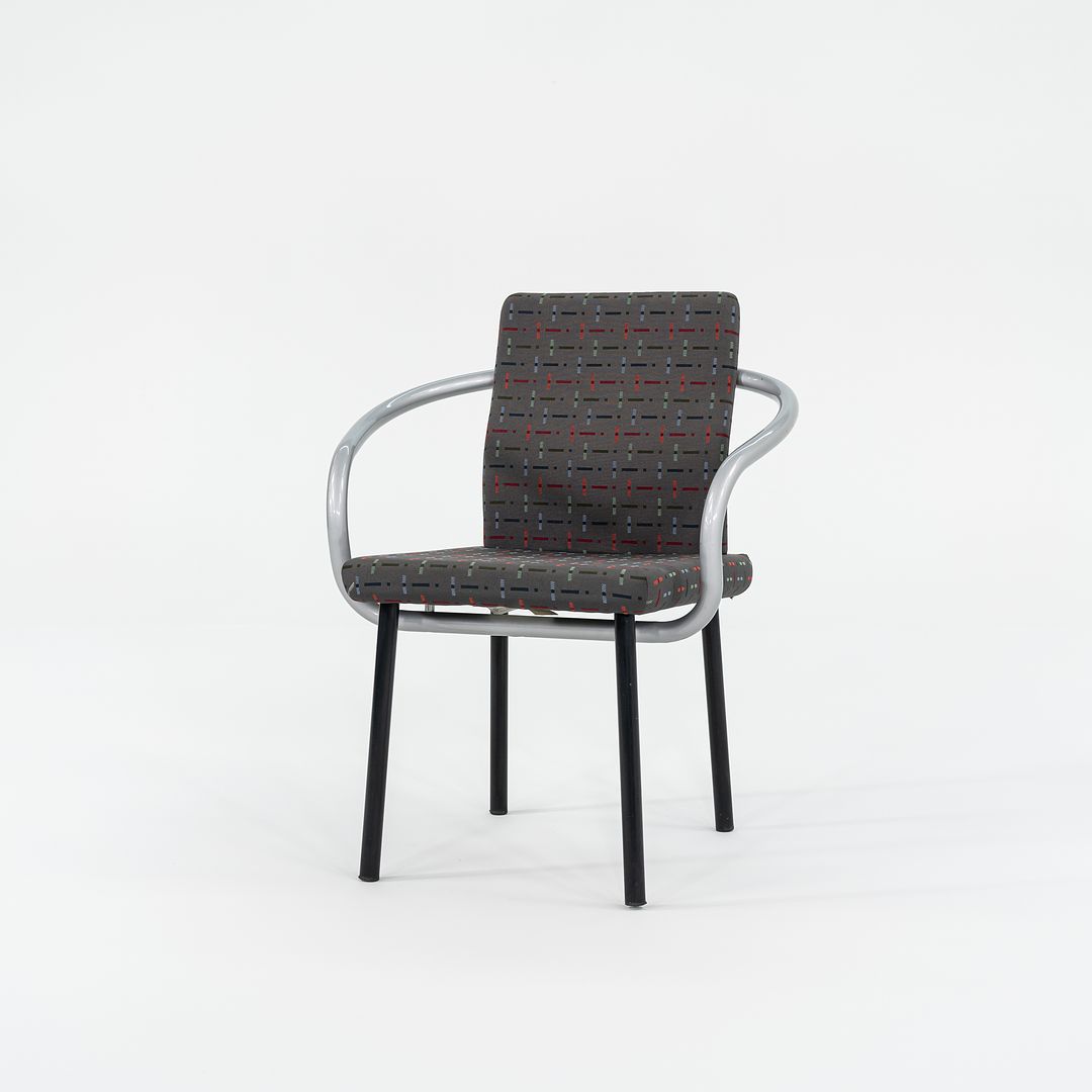 1990s Mandarin Chair by Ettore Sottsass for Knoll Steel, Foam, Padding, Wood, Plastic