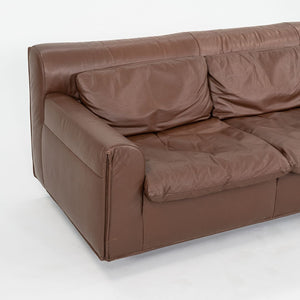 1990s Heli Three-Seat Sofa by Otto Zapf for Knoll Leather, Lacquered Wood, Enameled Aluminum, Steel