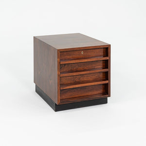 1960s Bodil Kjaer Office Storage Pedestal Cabinet by CI Designs in Rosewood