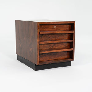 1960s Bodil Kjaer Office Storage Pedestal Cabinet by CI Designs in Rosewood