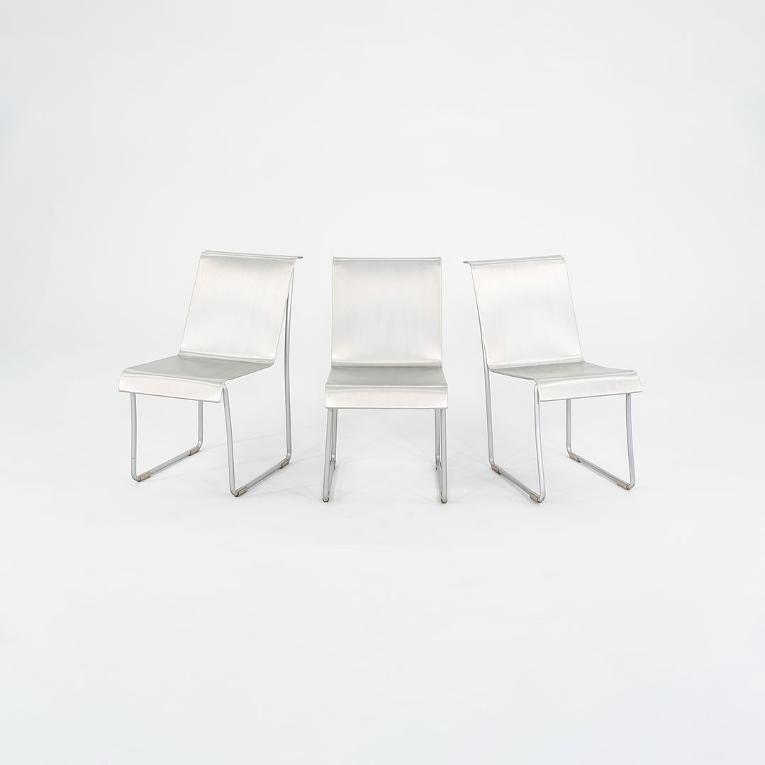 C. 2004 Frank Gehry for Emeco Superlight Chairs in Brushed Aluminum 3x Available