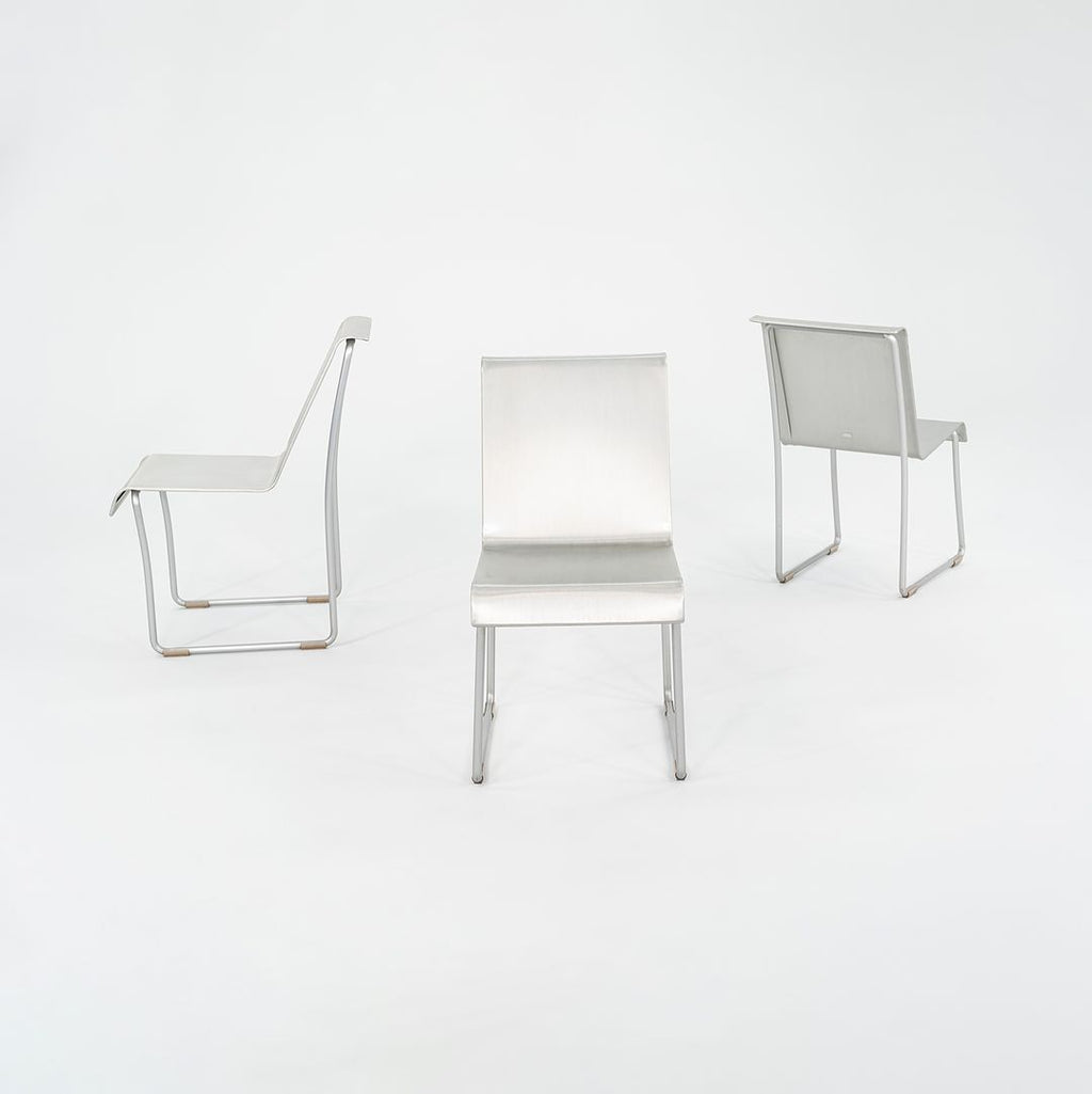 C. 2004 Frank Gehry for Emeco Superlight Chairs in Brushed Aluminum 3x Available