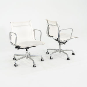 2009 Herman Miller Aluminum Group Management Mesh Desk Chairs in White Mesh 12+ Available