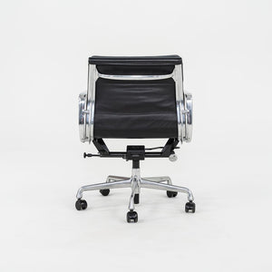 2009 Herman Miller Eames Soft Pad Management Desk Chair in Edelman Black Leather with Pneumatic Base 12+ Available