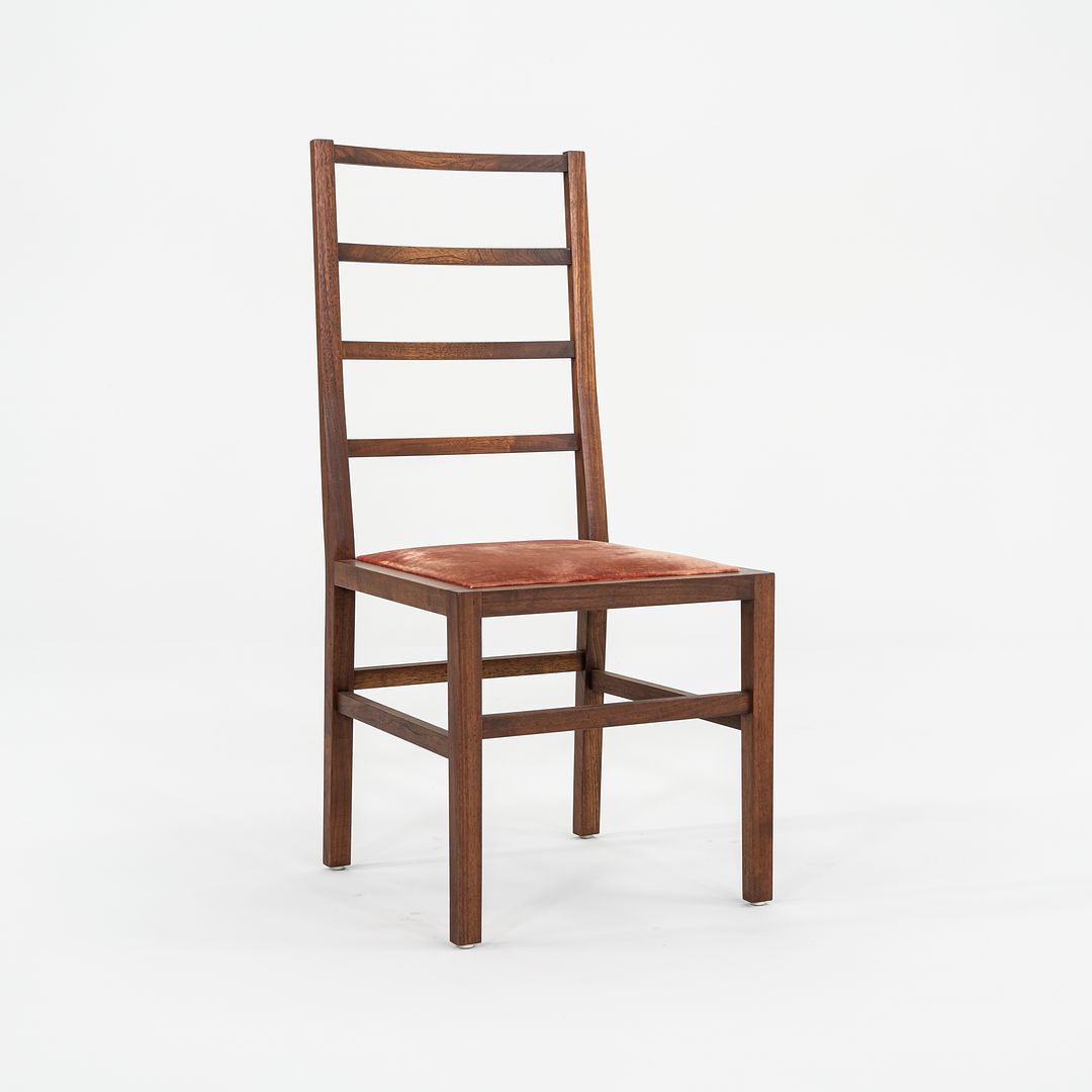 2008 Set of Five Tyler Hays for BDDW Ladder Dining Chairs in Black Walnut