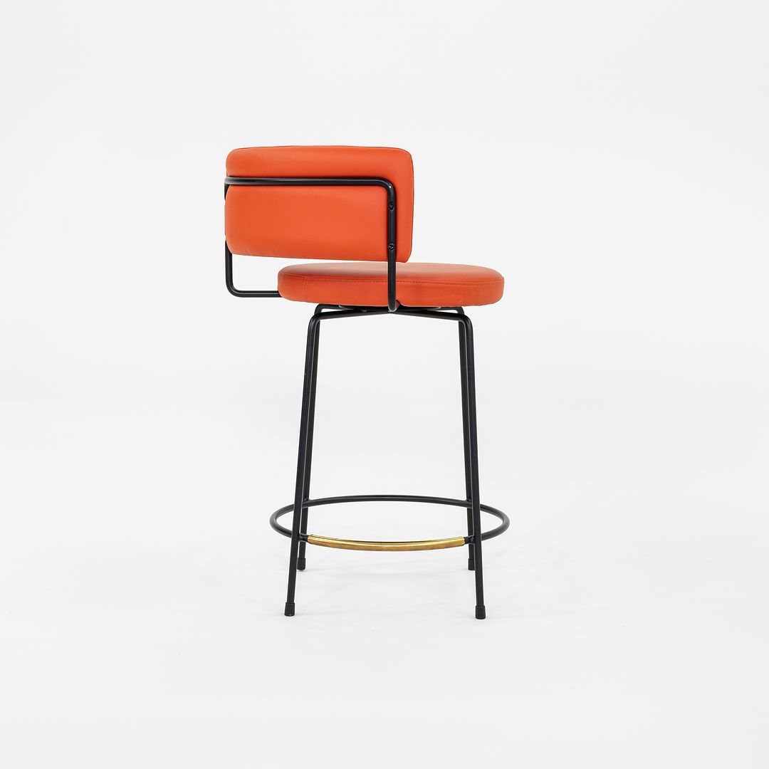 C. 2022 Grazia & Co Diiva Swivel Counter Stool in Orange 7x Available