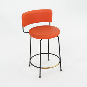 C. 2022 Grazia & Co Diiva Swivel Counter Stool in Orange 7x Available