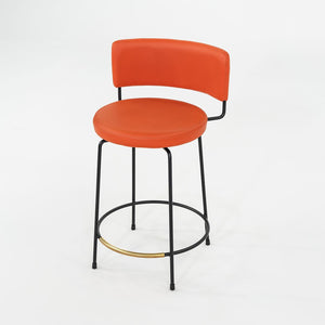 C. 2022 Grazia & Co Diiva Swivel Counter Stool in Orange 7x Available