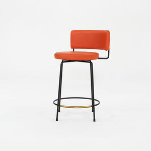 C. 2022 Grazia & Co Diiva Swivel Counter Stool in Orange 7x Available