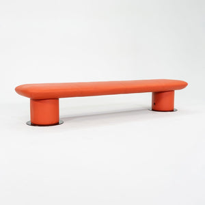 2021 +Halle / Hightower Levels Bench in Orange by Form Us With Love of Sweden 95"