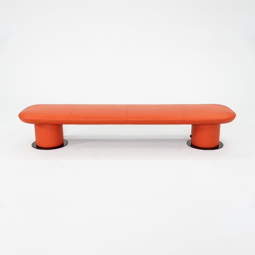 2021 +Halle / Hightower Levels Bench in Orange by Form Us With Love of Sweden 95"