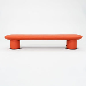 2021 +Halle / Hightower Levels Bench in Orange by Form Us With Love of Sweden 95"