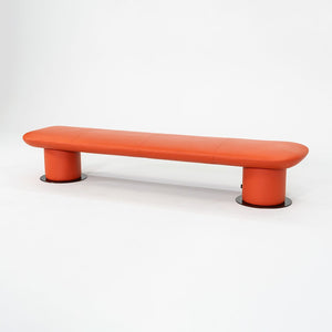 2021 +Halle / Hightower Levels Bench in Orange by Form Us With Love of Sweden 95"