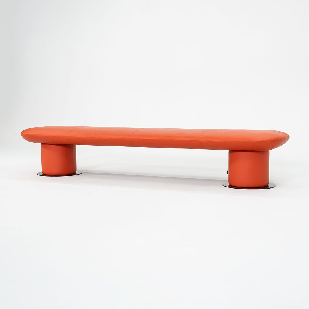 2021 +Halle / Hightower Levels Bench in Orange by Form Us With Love of Sweden 95"