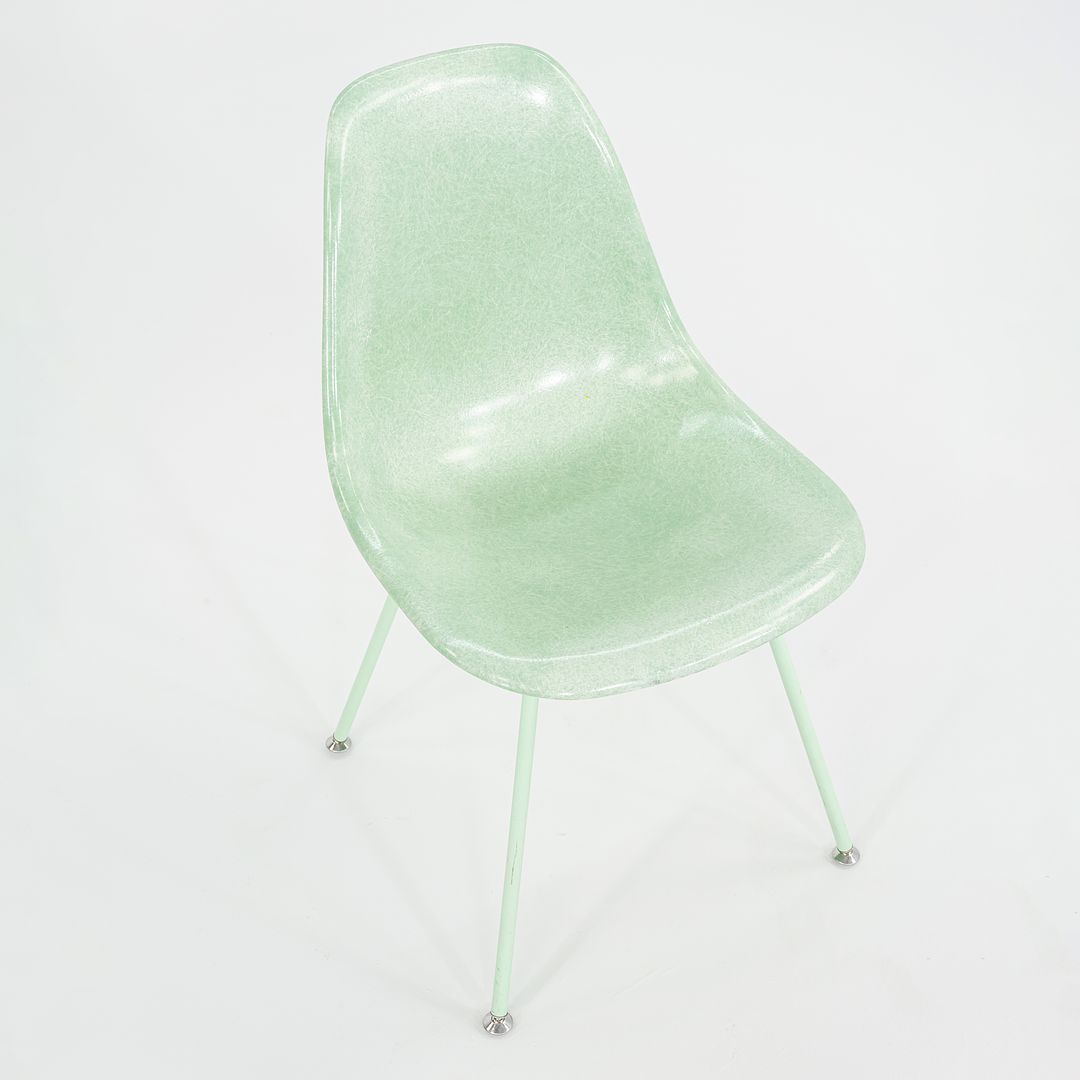 2010s Modernica Eames Fiberglass Side Shell Chairs in Green 7x Available