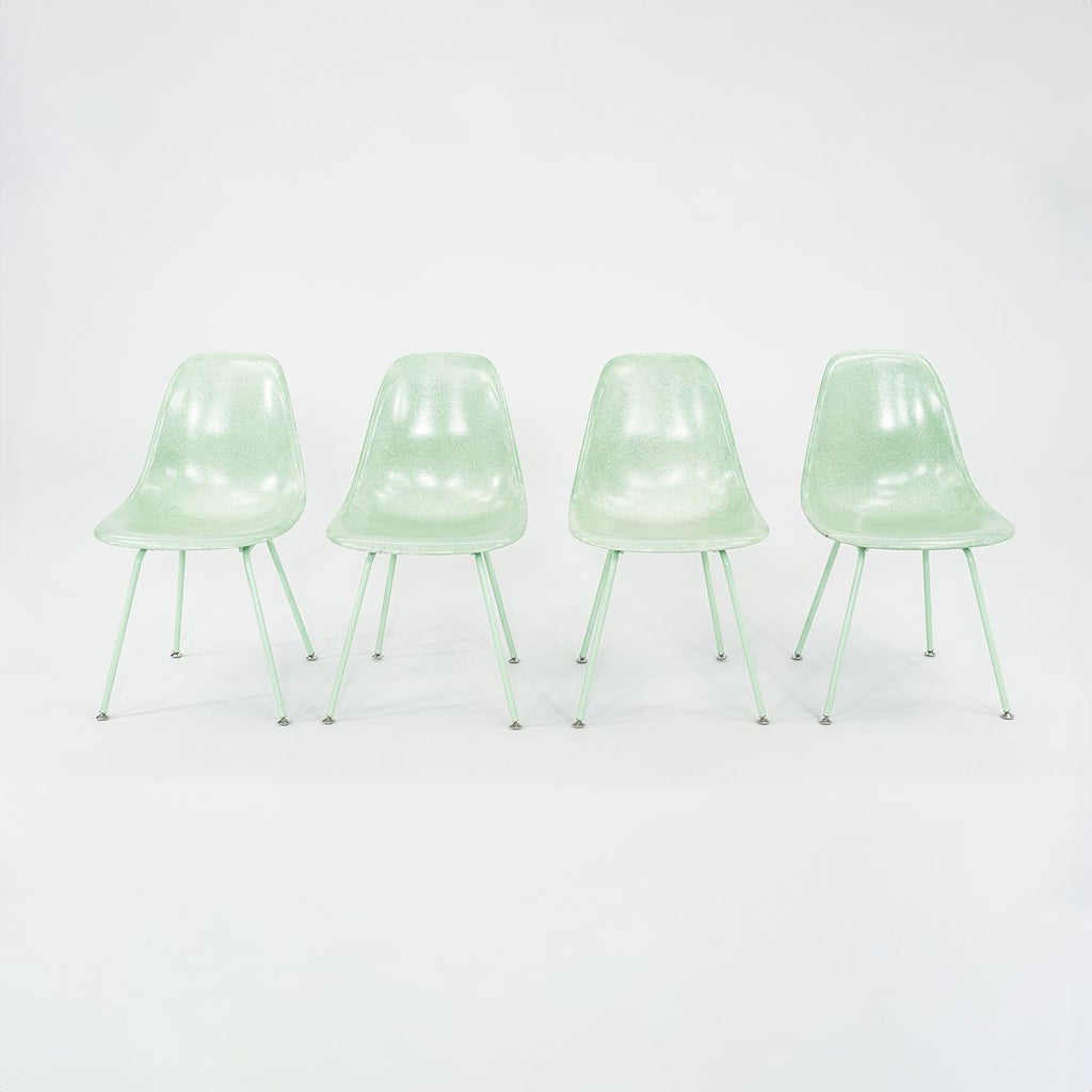 2010s Modernica Eames Fiberglass Side Shell Chairs in Green 7x Available