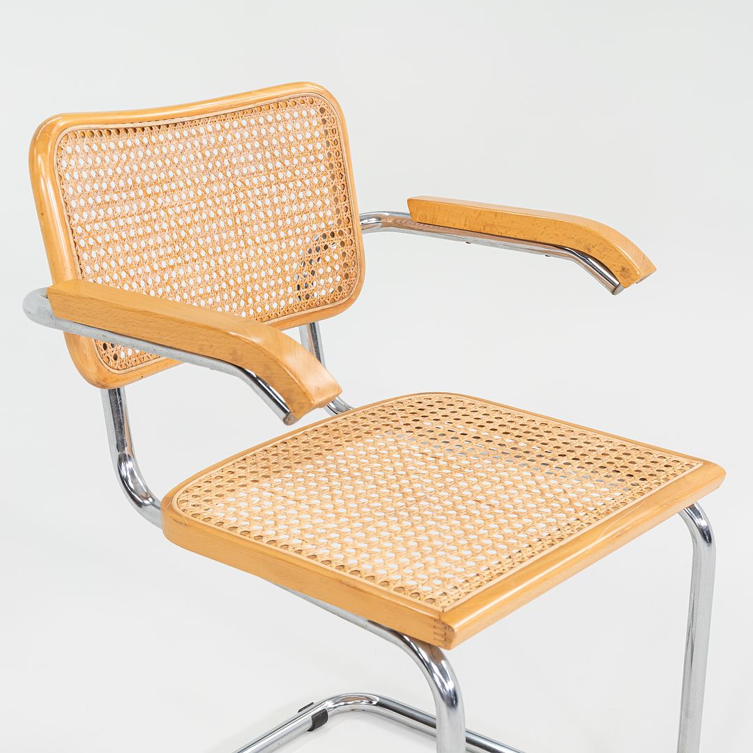 C. 1980s Cesca B64 Dining Arm Chair by Marcel Breuer for Thonet, 7x Available