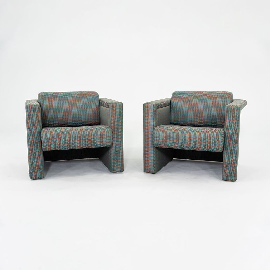 1990 Pair of Knoll International New Weissenhof Chairs by Trix and Robert Haussmann from IBM Headquarters