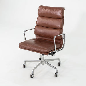 1996 Herman Miller Eames Soft Pad Executive Desk Chair in Brown Leather 10x Available