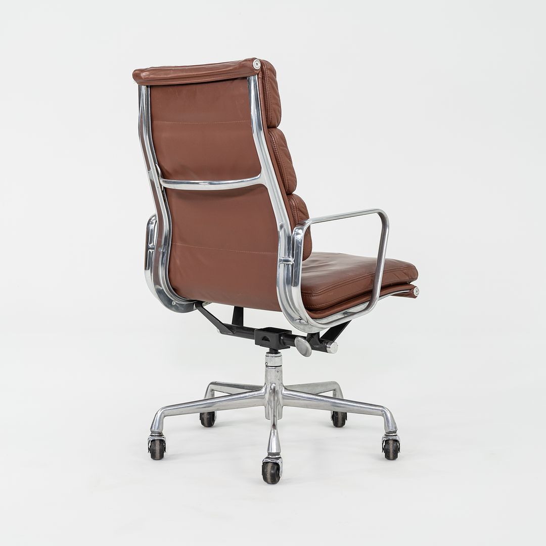 1996 Herman Miller Eames Soft Pad Executive Desk Chair in Brown Leather 10x Available