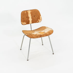 C. 1949 Evans Eames DCM Dining Chair with Original Hair on Hide Upholstery