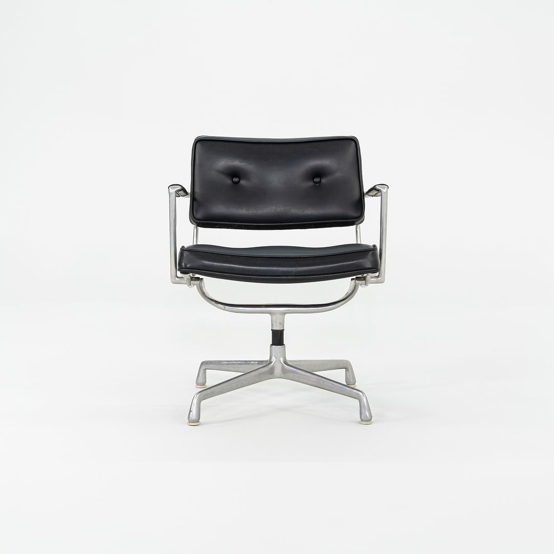 1968 Herman Miller Eames ES102 Intermediate Desk Chair in Black Naugahyde