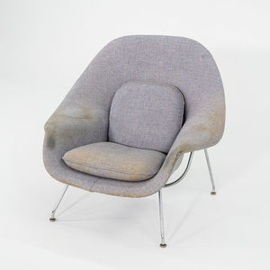 1960s Eero Saarinen for Knoll Womb Lounge Chair and Ottoman for Reupholstery, Model 70L