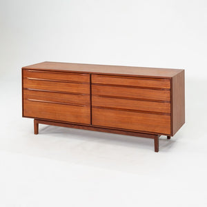 1960s Ib Kofod Larsen for Fredericia Moblefabrik Teak Eight Drawer Dresser / Cabinet