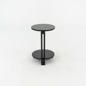 1980s Pace Collection Black Lacquered Occasional End Table on Casters